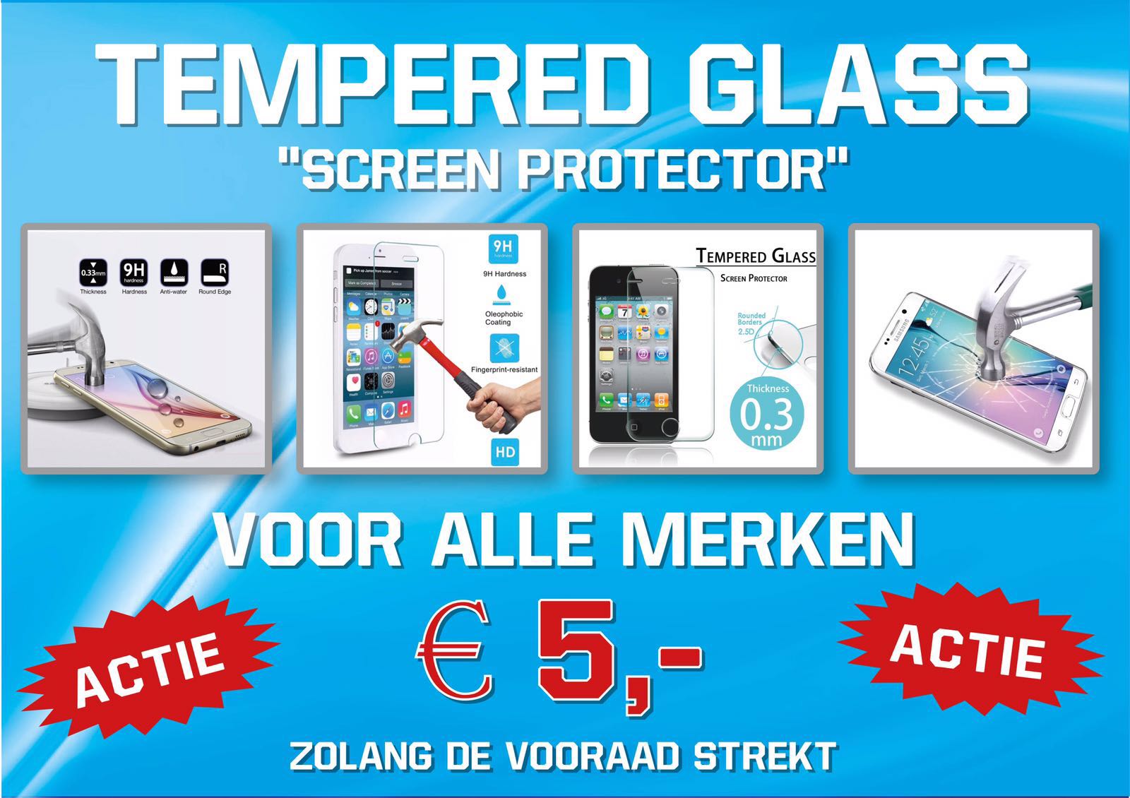 iphone 5 tempered glas laten plaatsen